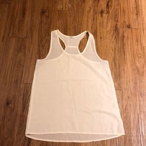 Cream colored tank- medium